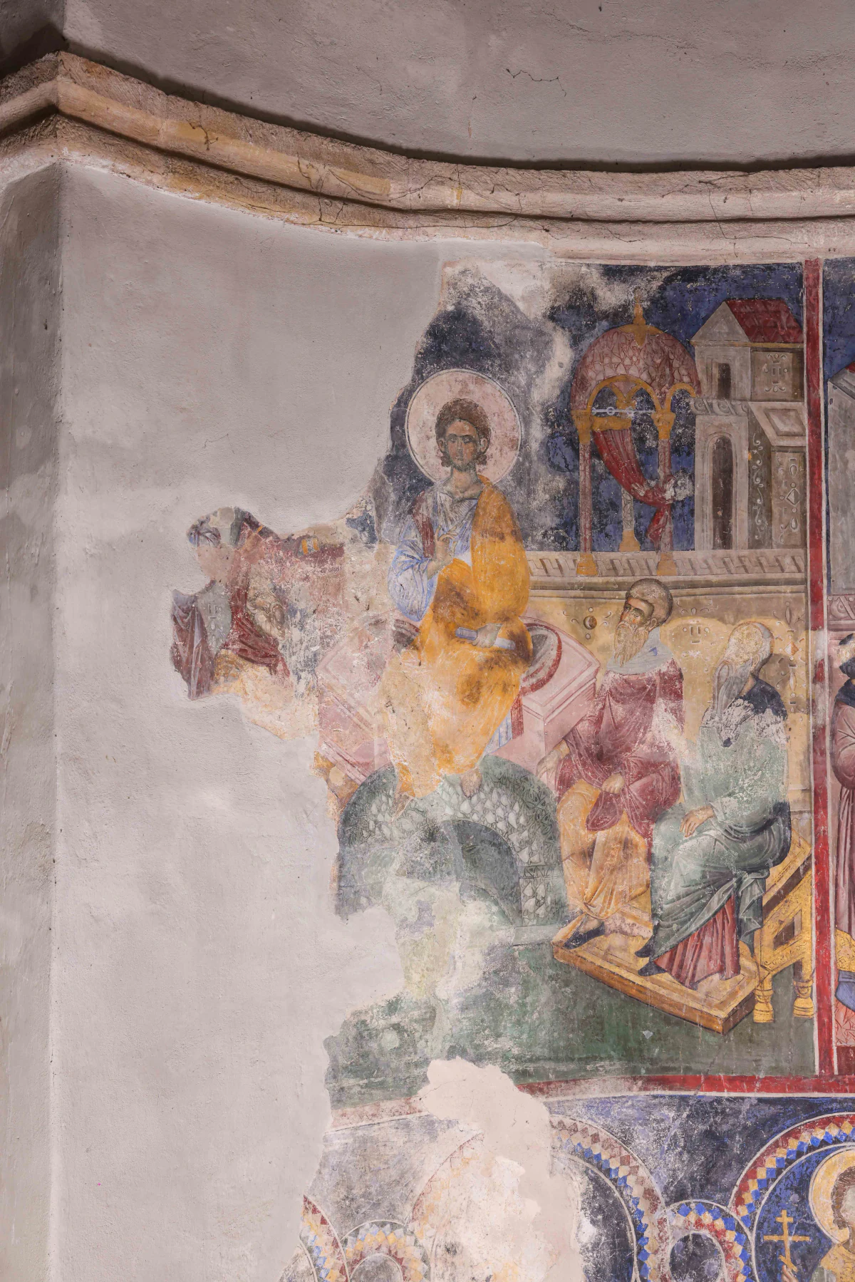 Fresco in the Church of the Holy Trinity at Manasija Monastery