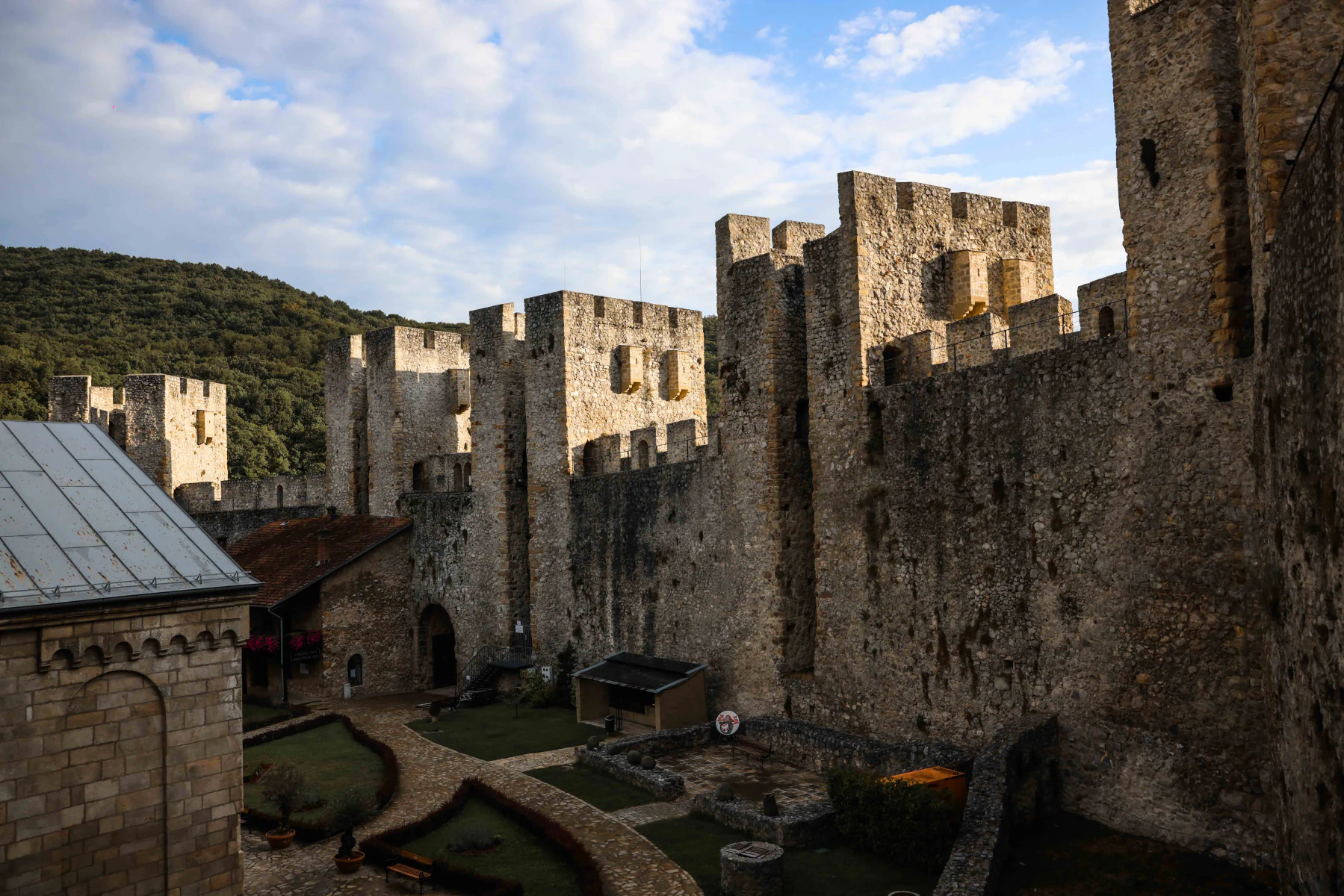 The fortress of Manasija Monastery - walls and towers